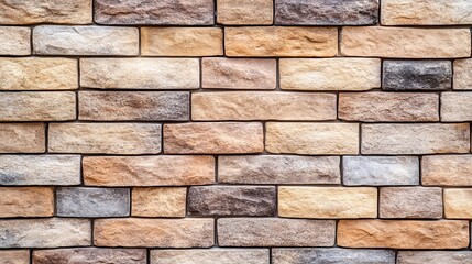 Rustic, Weathered Brickwork Background, Texture Of Old Stone Wall. Ideal For Design Projects.