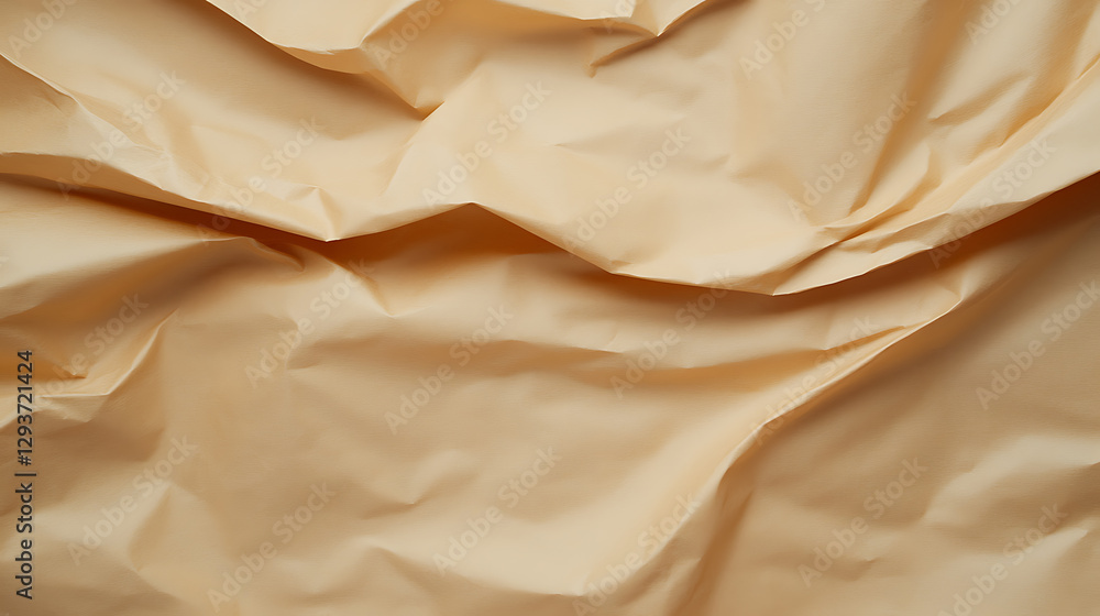 Poster elegant folds of light beige fabric create a soft, textured background, perfect for adding subtle de
