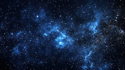 Naklejka premium Starry nebula space cosmic galaxy, background image