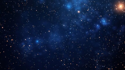 Deep space nebula, cosmic dust, glowing stars