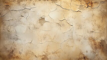 Naklejka premium A flat background with a textured, aged appearance reminiscent of old parchment paper.