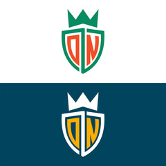 DN ND letter logo set design