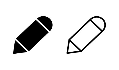 Pencil icon logo design. pen sign and symbol. edit icon vector