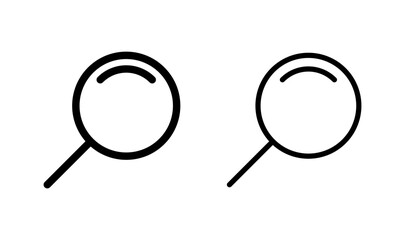 Search icon logo design. search magnifying glass sign and symbol
