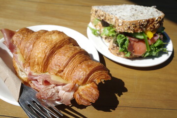 朝ごはんのサンドイッチ