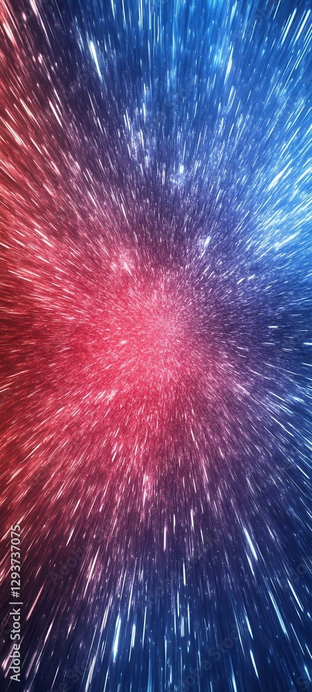 Poster abstract light trails converging in a dazzling display of energy