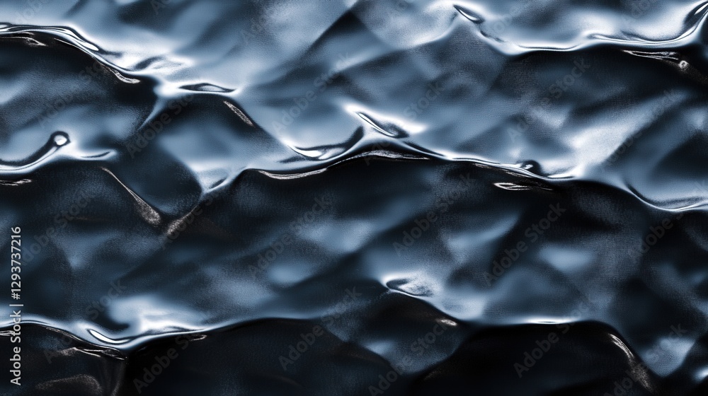 Aufkleber abstract close-up of flowing water texture with reflections, showcasing movement and depth