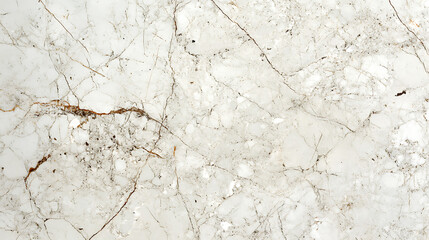 A white marble wall with brown spots and lines