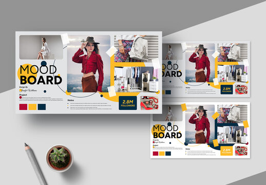 Creative Mood Board Template Layout