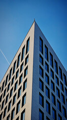 Obraz premium Office Building in Timișoara at Sunset in February
