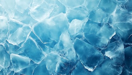 Obraz premium Glacial ice texture, frozen lake
