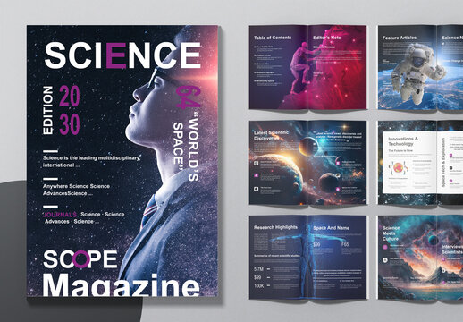 Creative New Scientist Magazine Template
