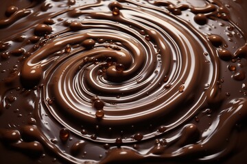 Close-up of a sweet chocolate dessert