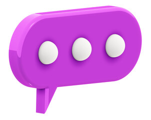 Colorful Speech Bubble with Dots for Engagement