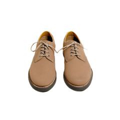 General Fashion , Remove Background ,Stylish Brown Leather Dress Shoes for Men