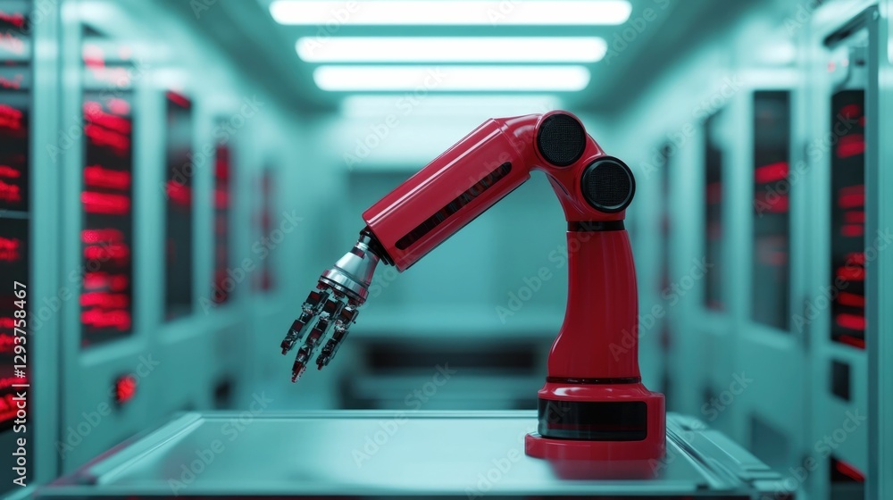 Poster advanced laboratory robot automatically processing medical samples with enhanced speed precision and