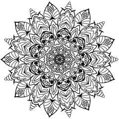 Mandalas Line Drawings for Coloring