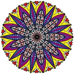 Colorful and elegant mandalas