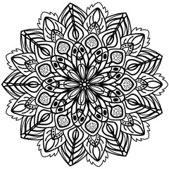 Mandalas Line Drawings for Coloring