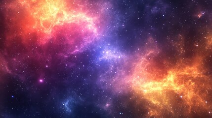Colorful Nebulae in Space
