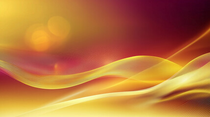 Obraz premium Golden Wave Digital Abstract Background