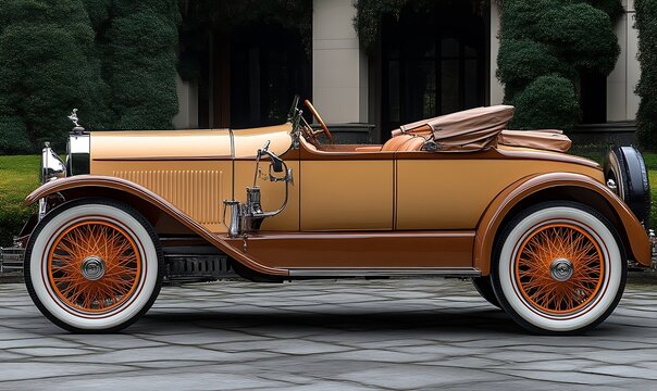 Vintage Duesenberg Roadster Classic Car Image