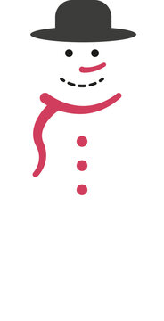 Christmas Snowman Vector Illustration