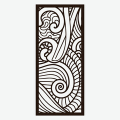 Mandala Wall Panel Laser Cut Design Wall art Wall Decoration Vector