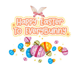 Fototapeta premium Happy Easter day to everybunny