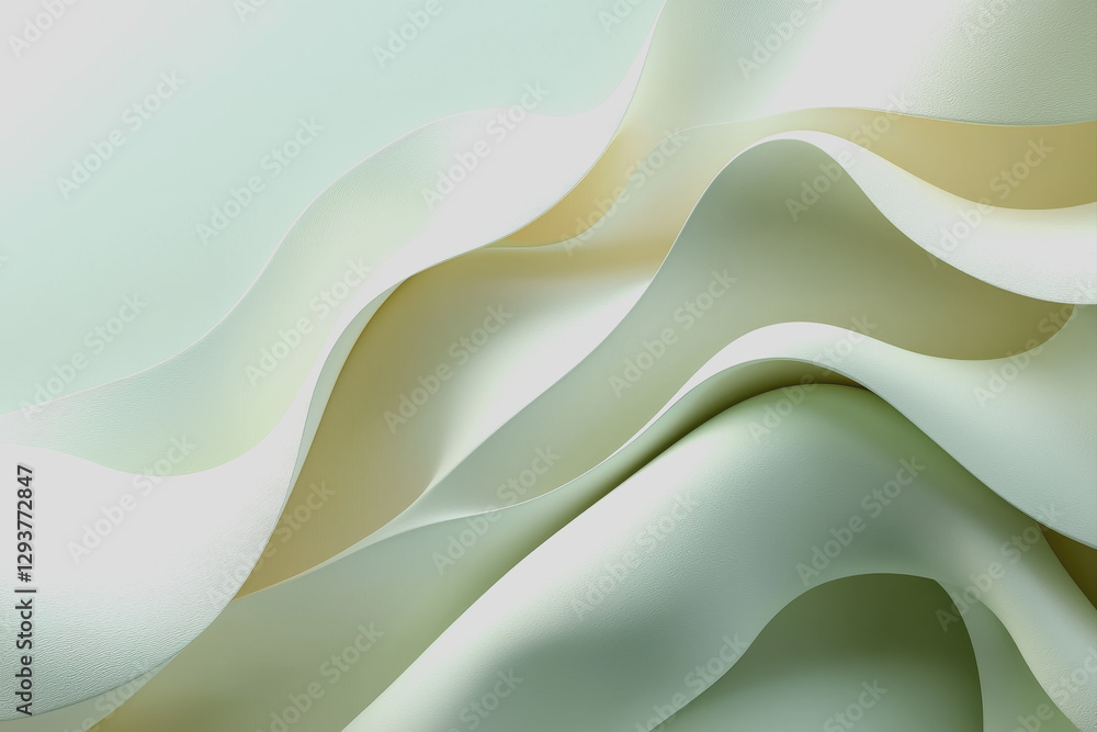 Poster white and yellow abstract background with wavy pattern design for creative projects and backgrounds