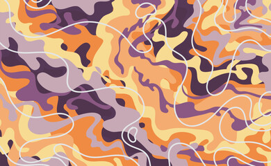 Abstract fluid shape background with smooth curves and vibrant gradient colors. Modern and dynamic design.