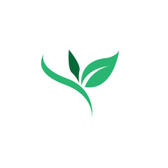 Leaves icon vector set isolated on white background.