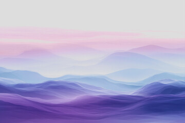 Purple and blue abstract background featuring stylized mountains and gradients for graphic design use