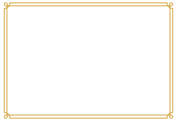 Elegant Gold Certificate Border Frame Template