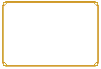 Elegant Gold Certificate Border Frame Template
