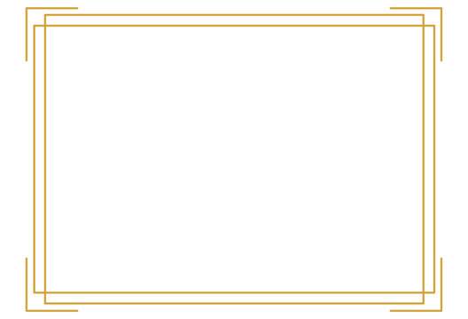 Elegant Gold Certificate Border Frame Template
