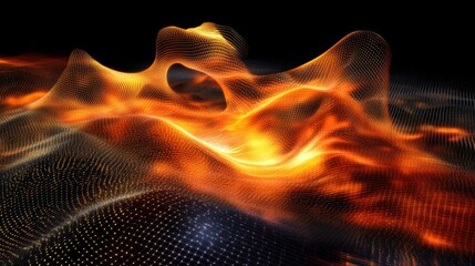 Technological Flame Mountain Range