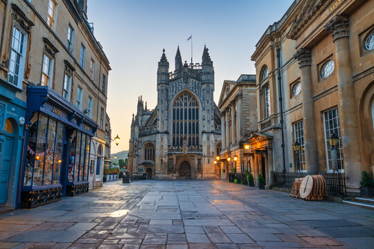 Bath Abbey in City of Bath, Somerset. UK