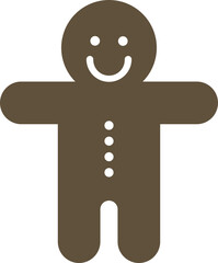 Gingerbread man cookie illustration