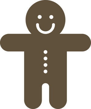 Gingerbread man cookie illustration