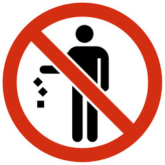 No dumping sign