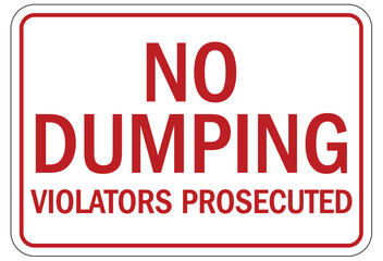 No dumping sign violators prosecuted
