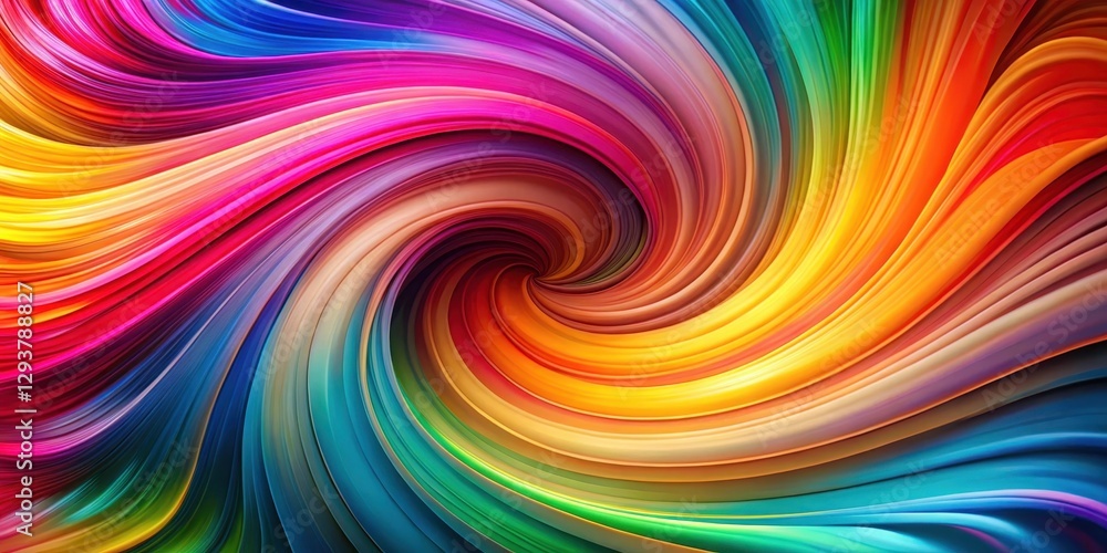Canvas Prints colorful bubble abstract background with swirling shapes and vibrant hues, creating a mesmerizing vi