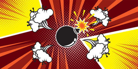 Comic book. Vector illustration KA-BOOM!