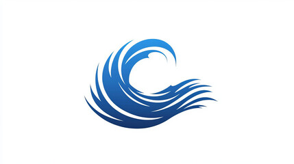 Fototapeta premium Vector water wave icon and logo template 
