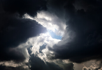 Blurred Swirl in the Clouds