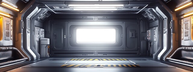 Fototapeta premium Futuristic Corridor Interior