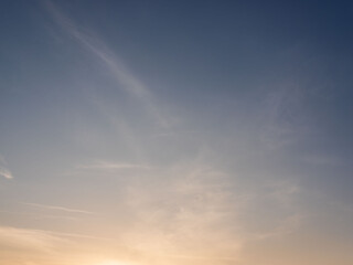 冬の夕暮れの空と雲25