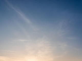 冬の夕暮れの空と雲26