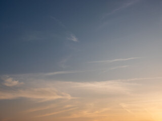 冬の夕暮れの空と雲29